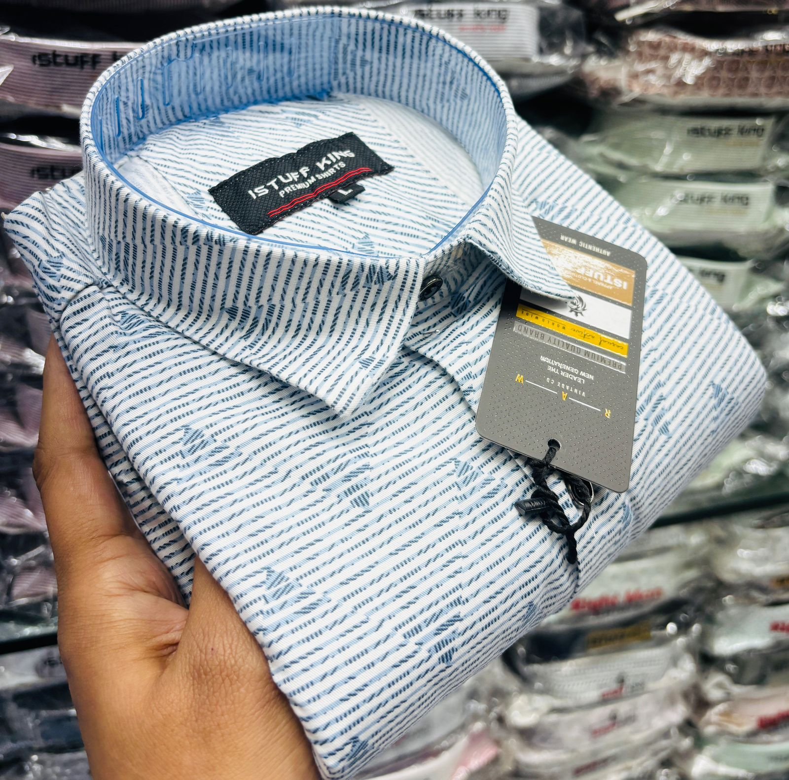 Textured Striped Shirt